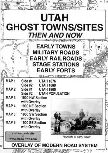 Utdah Ghost Town Map